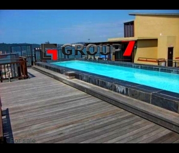 Rooftop pool with clubhouse